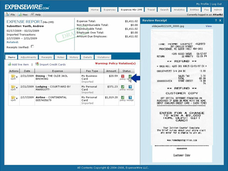 Save time submitting expense reports